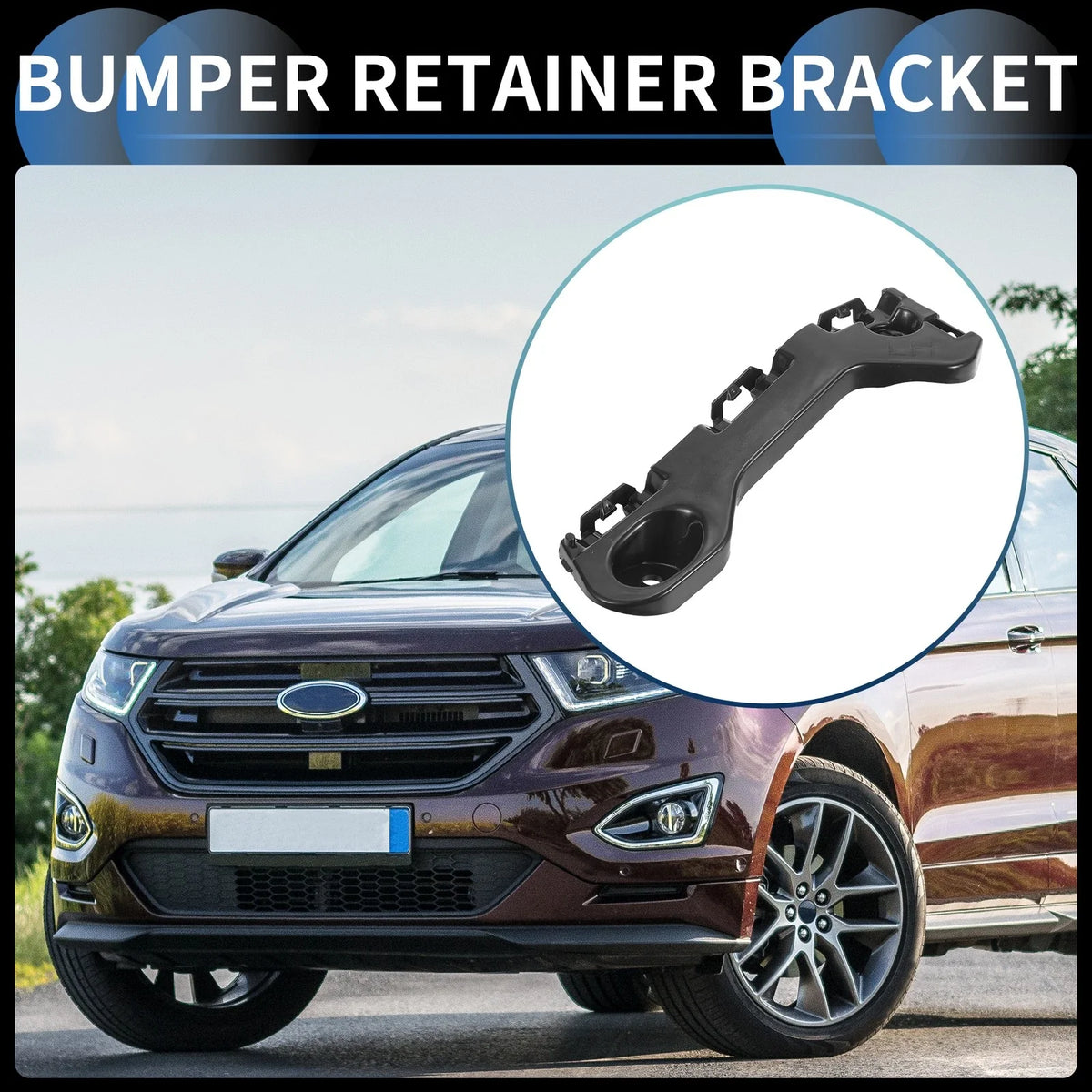 1pc Left Front Bumper Retainer Bracket No.BT4Z17C947B for Ford Edge (2011–2014)