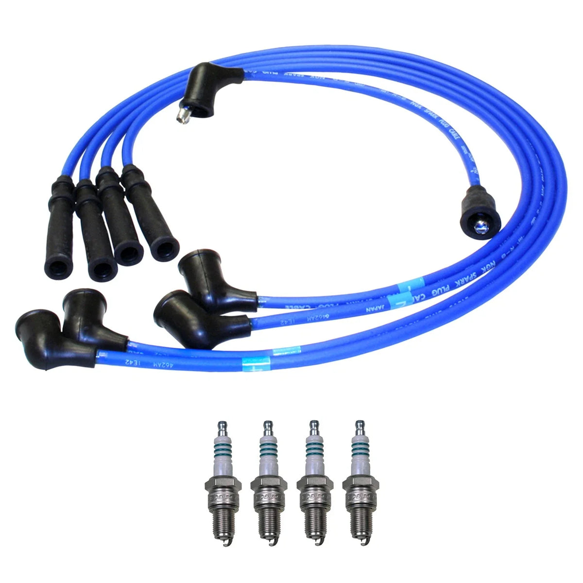 NGK Wire Set & Denso Iridium Spark Plugs Kit for LUV S10 S15 Jimmy (1982–1995)