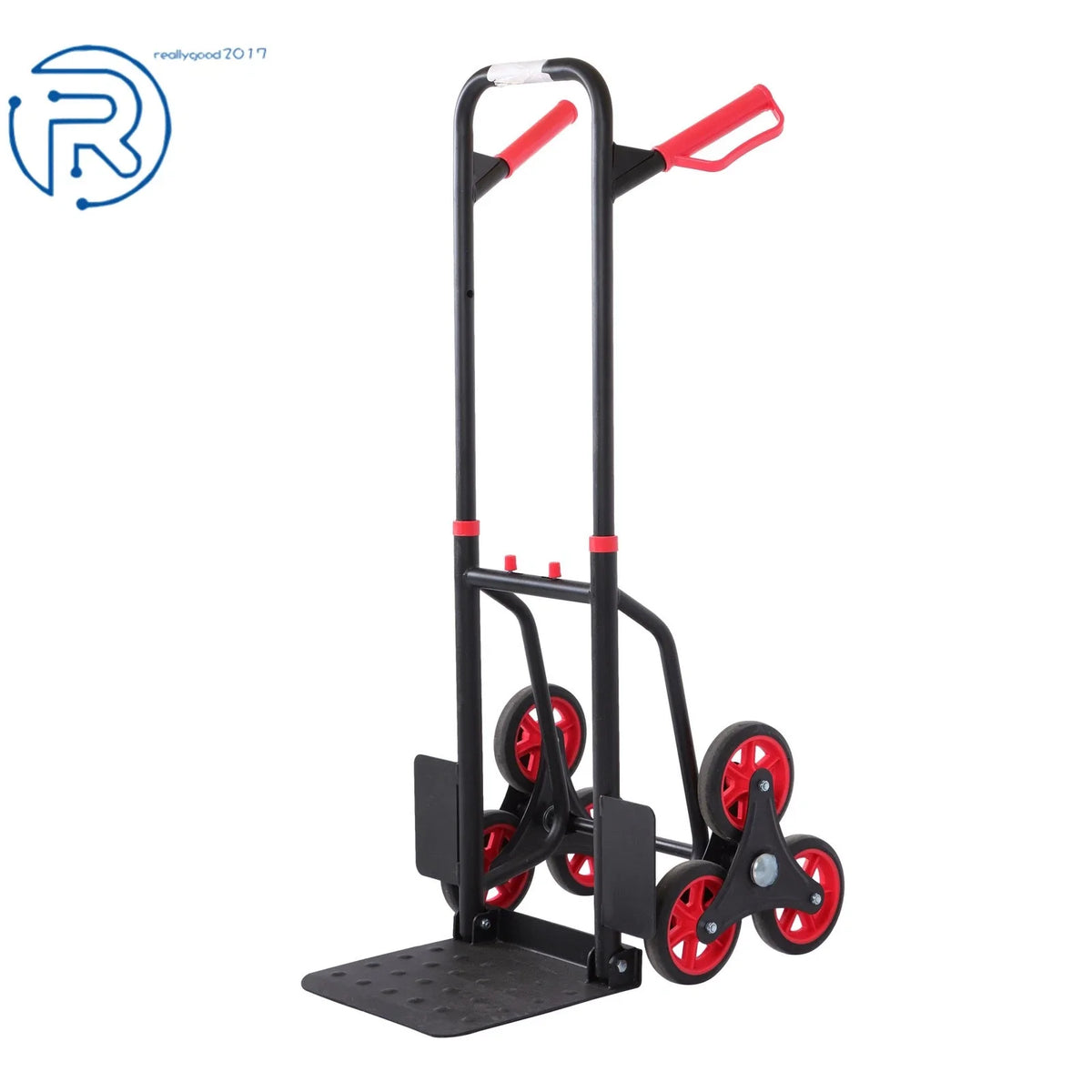 Heavy Duty Stair Climbing Hand Truck with 6" TPR Wheels (440 LB Capacity)