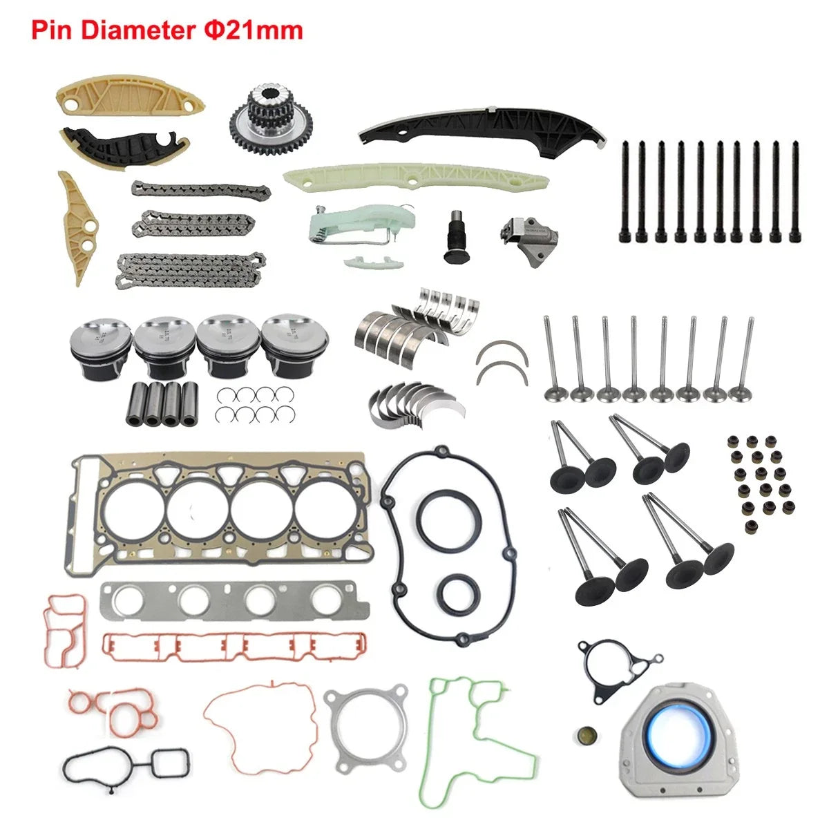 Rebuild Kit for Engine Overhaul VW Passat Golf Tiguan Audi A3 A4 (2006-2020)