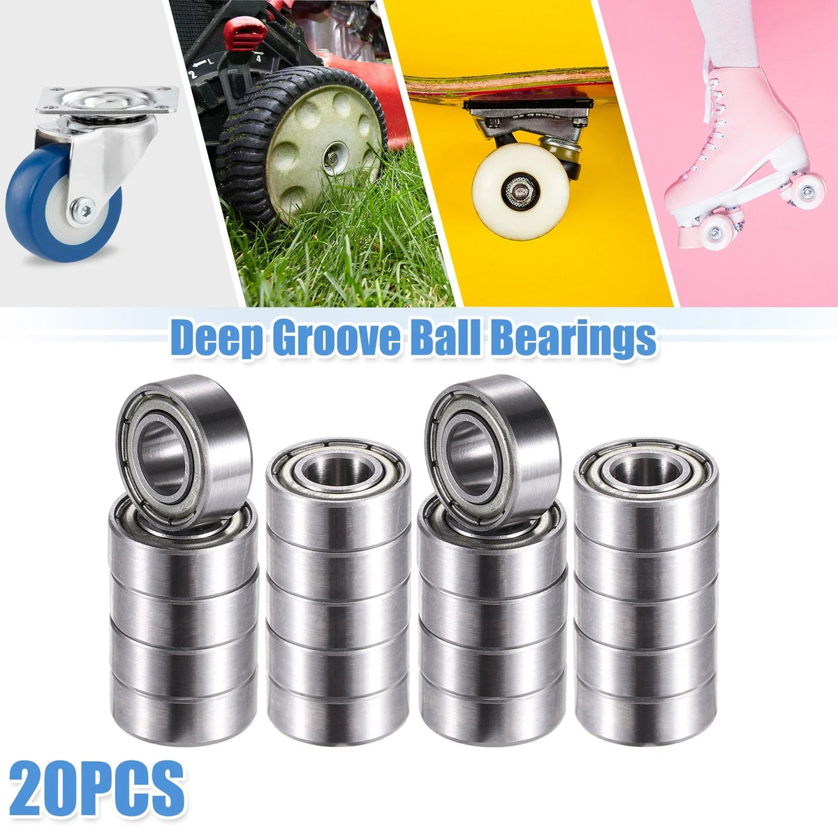20pcs 686ZZ Deep Groove Ball Bearings for Various Models (6x13x5mm)