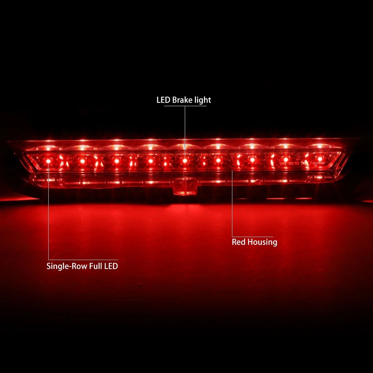 Full LED Third Brake Light for Scion TC (2011–2016) - Red Housing
