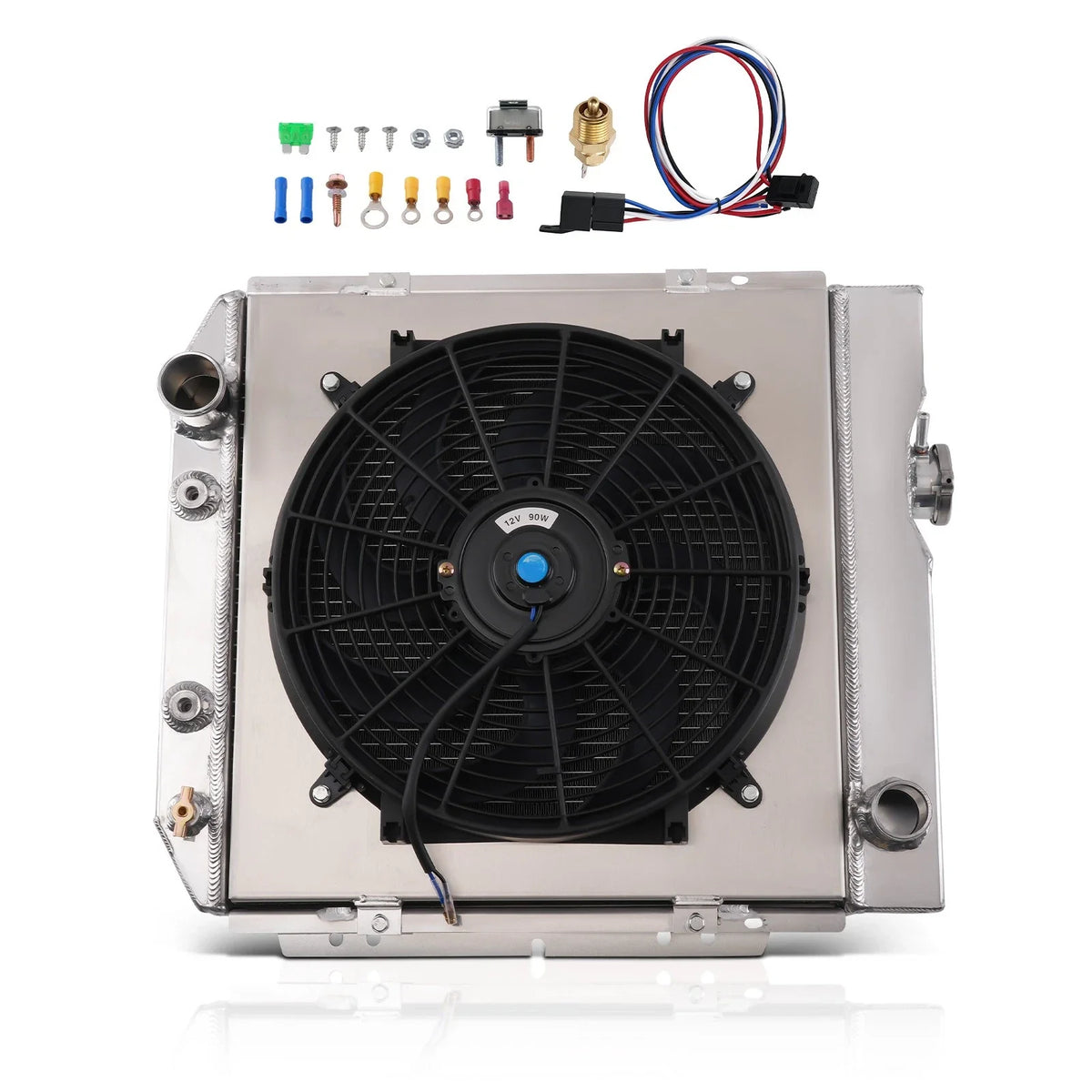 3 Row Aluminum Radiator Fan Shroud for Ford Falcon/Mercury V8 (1960–1965) DPI251