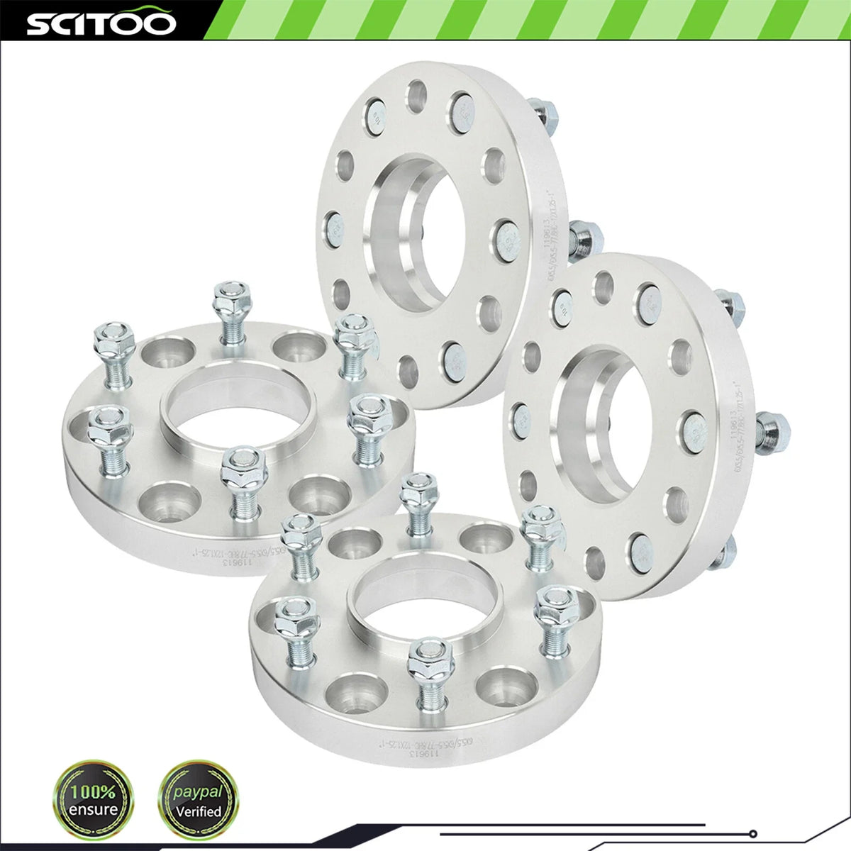 1" Wheel Spacers 6x5.5 12x1.25 Set of 4 for Nissan Armada, Titan