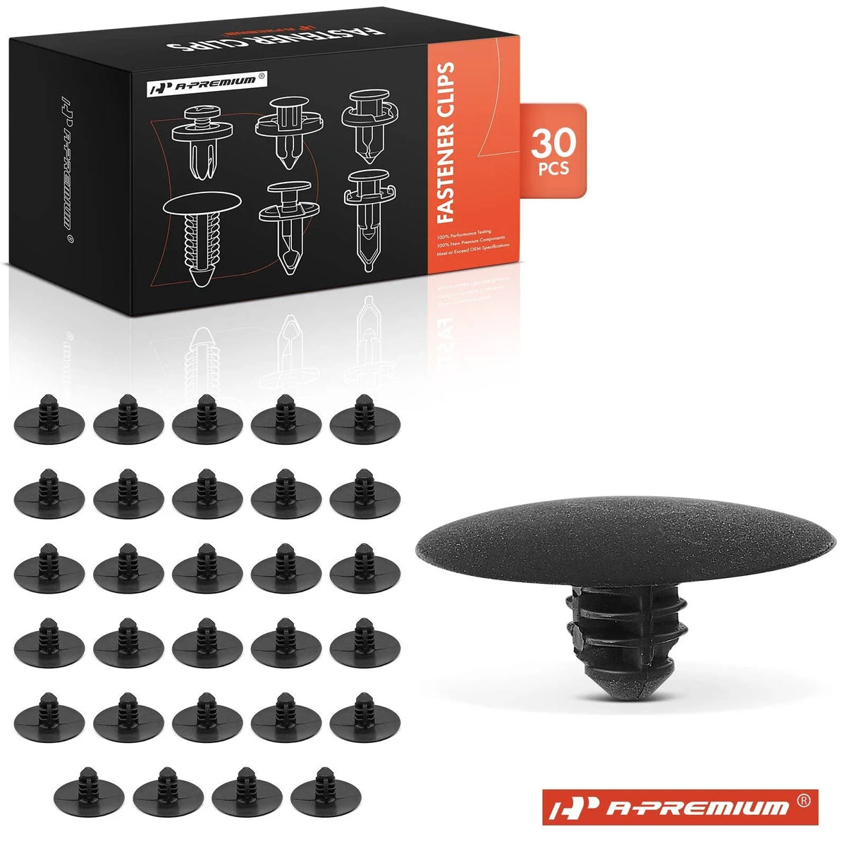 30Pcs Nylon Hood Insulation Retainer Clips for Ford Mazda