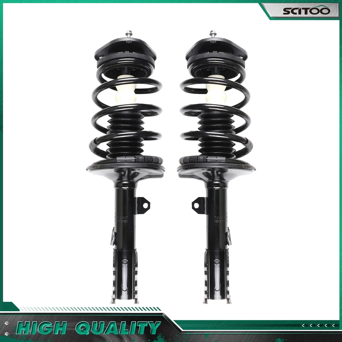 Front Complete Struts for 2004–2009 Prius w/ Coil Spring Mount - 2 Pack