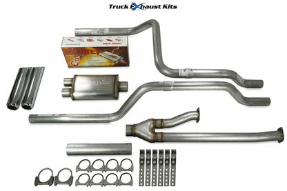 Dual Exhaust System 2.5" with Chrome Tip for 2014-2021 Toyota Tundra