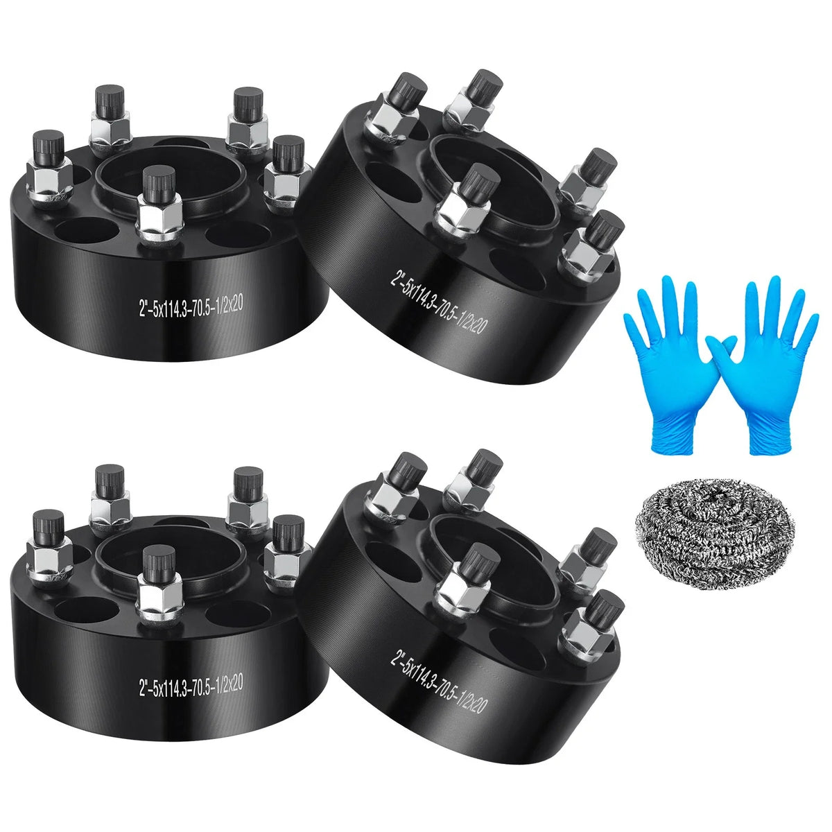 2" Hubcentric 5x4.5 Wheel Spacers for Ford Mustang Ranger (2001–2024)