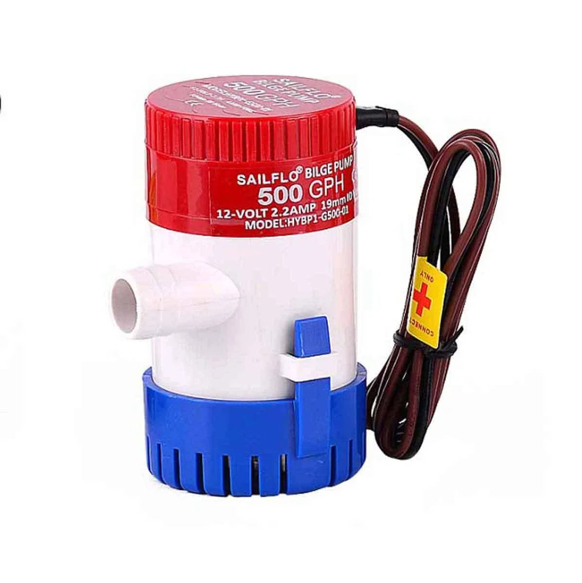 WSM Bilge Pump 500 GPH for Boat (1000-BP500)