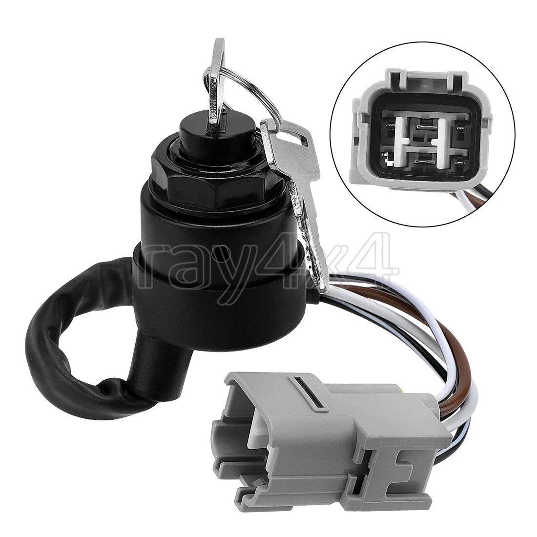 Ignition Switch for Kawasaki Mule 3000 3010 3020, 2 Keys Included