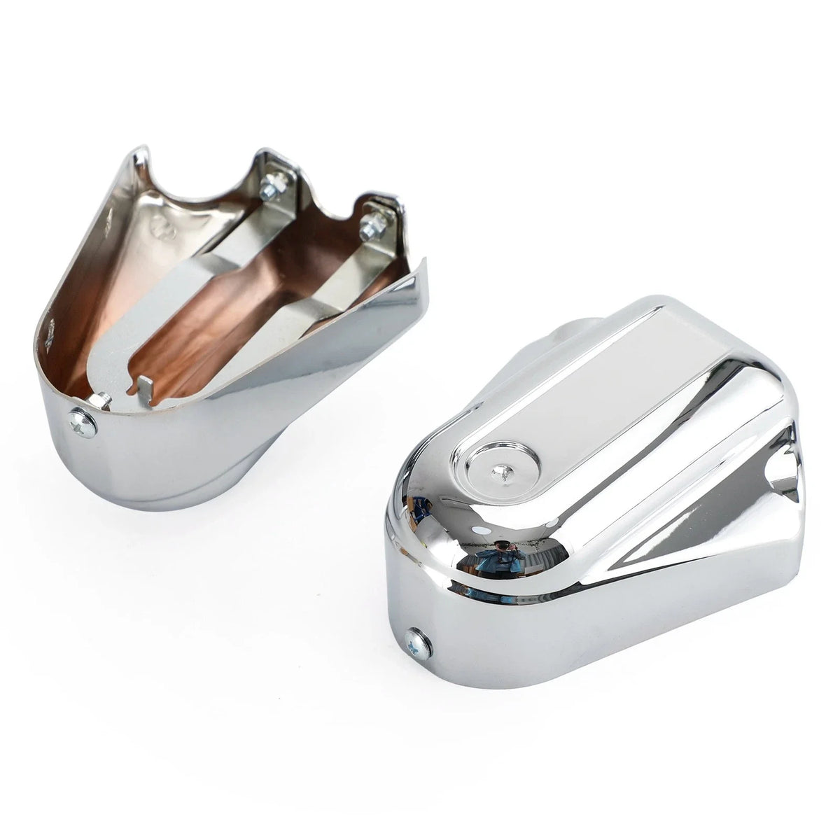 Rear Axle Covers Set of 2 in Chrome for Harley Softail FLS FLSTN 2008-2017