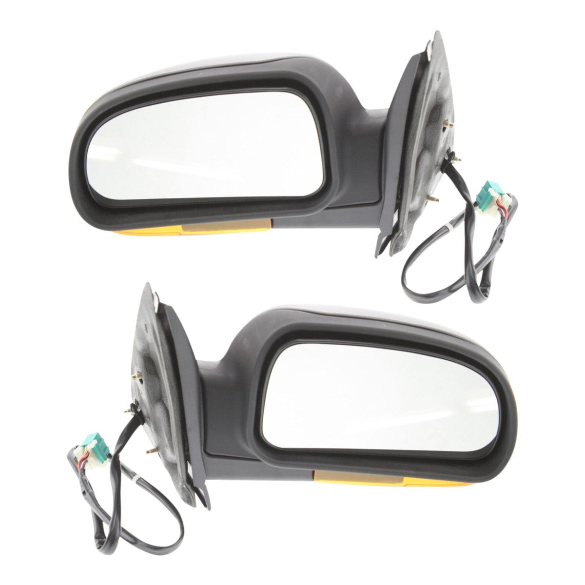 Set of 2 Power Folding Heated Turn Signal Side View Mirrors for Chevy GMC