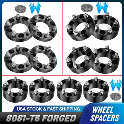 4-Piece Wheel Spacer Set 1" 1.5" 2" 5x4.5 5x114.3 for Wrangler/Ranger