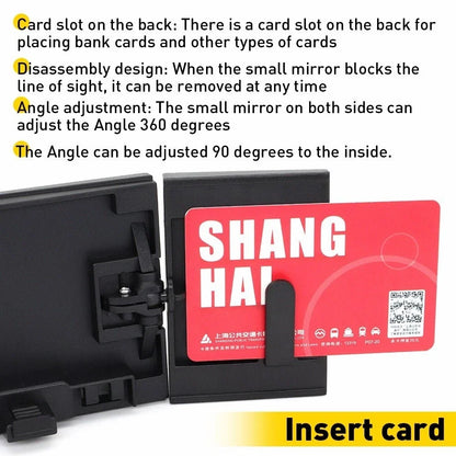 Rear View Mirror - Foldable Design for Universal Fit