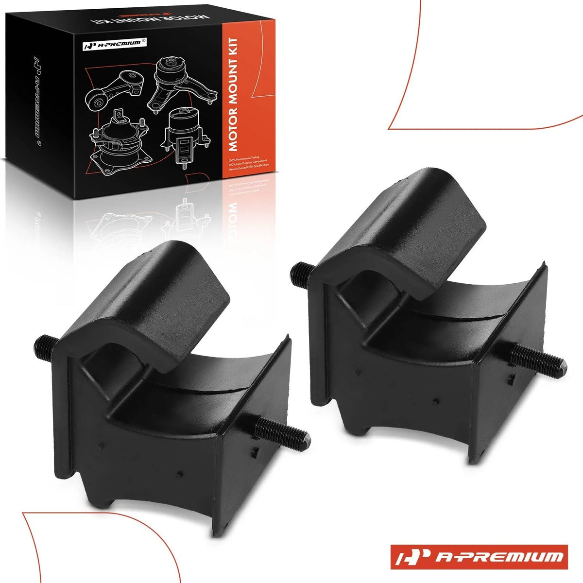 2X Front Engine Mount for Nissan Frontier (2005–2019) L4 2.5L Gas