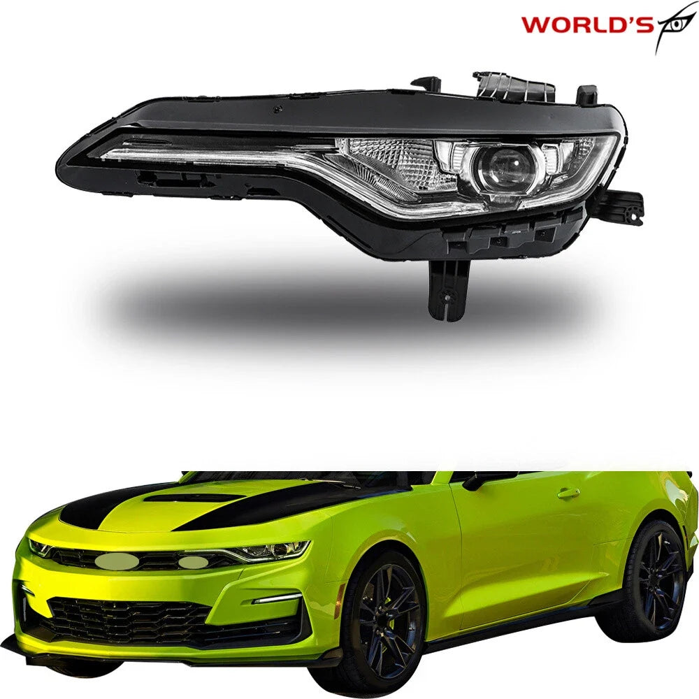 LED Headlight for Chevy Camaro SS RS (2019–2024) Black LH Driver Side