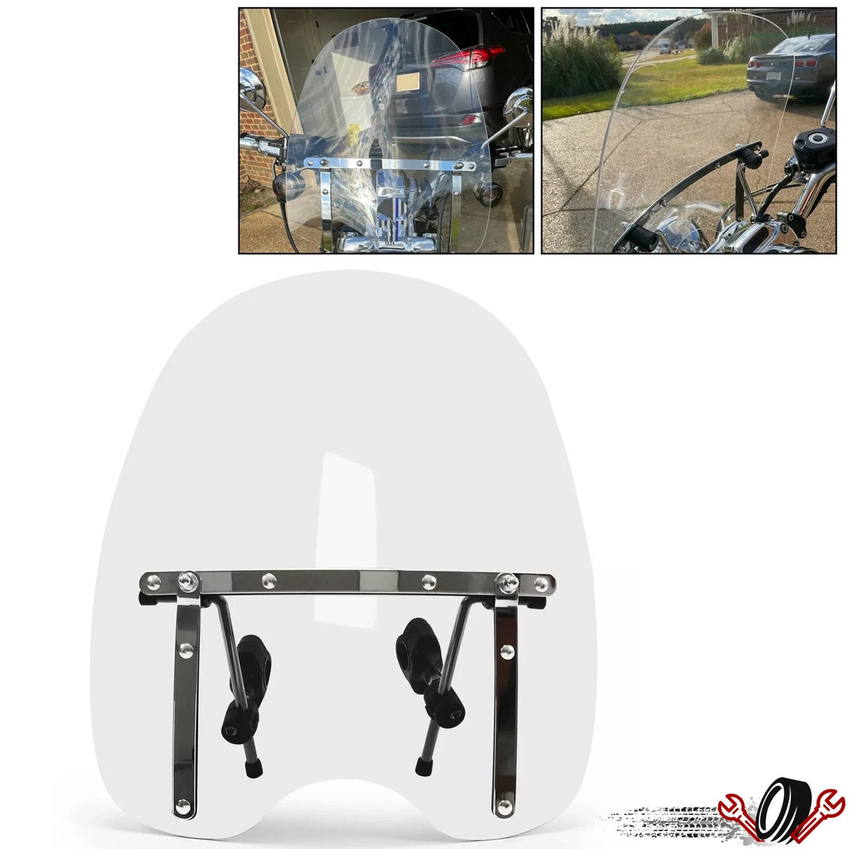 Clear Windshield for Suzuki Boulevard C50 M50 C90 M90 (19"x17")