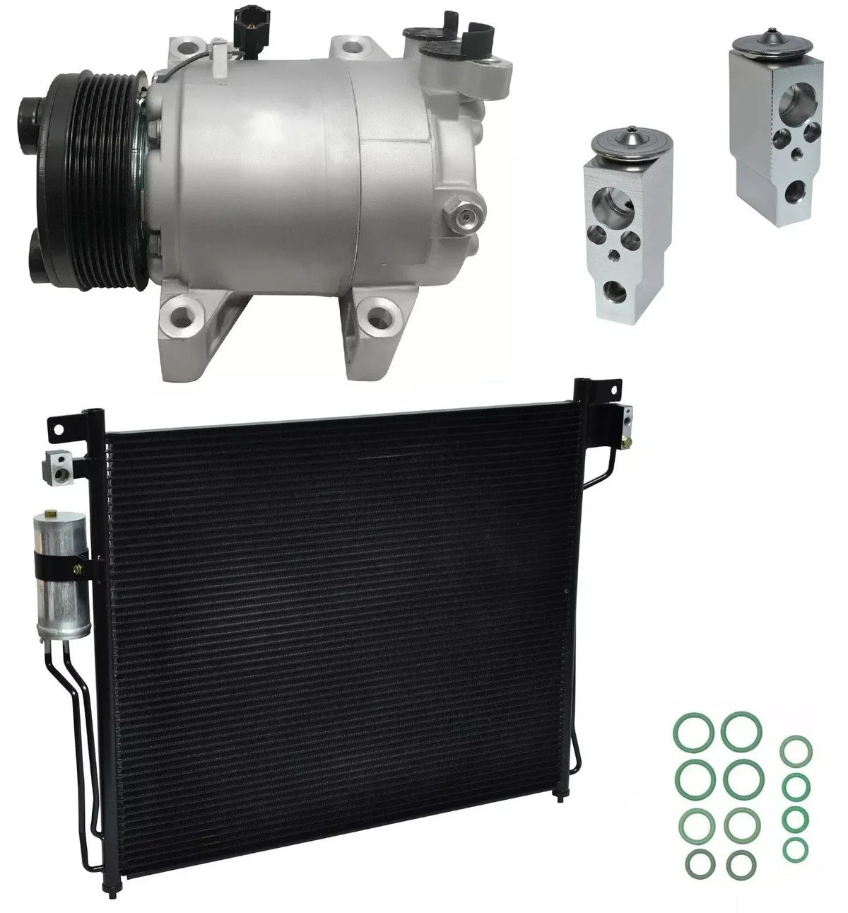 A/C Compressor Kit With Condenser for Nissan Pathfinder 5.6L (2010–2014)