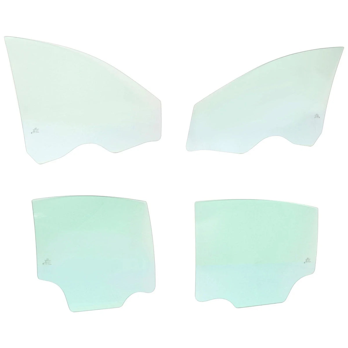 4-Piece Door Glass Set for Chevy (Front & Rear, Left & Right)