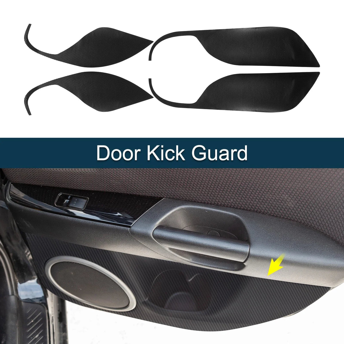 Door Kick Guard for Mazda 3 Axela (2014–2016) Front Rear Driver Passenger