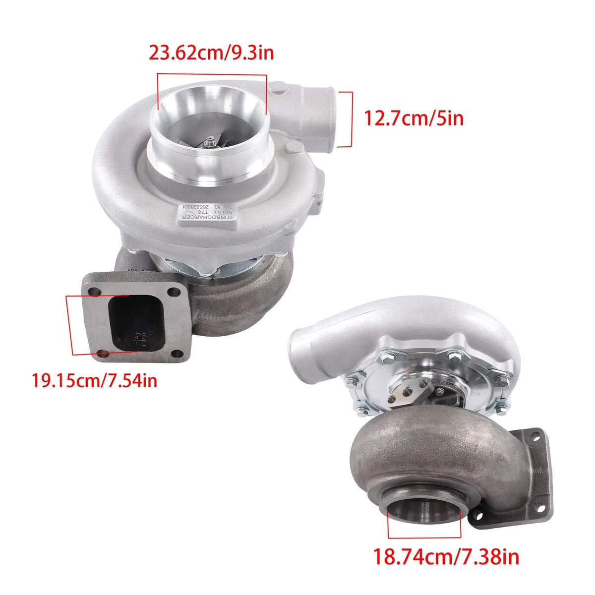 T4 Flange T76 Turbo for V6 V8 3.5L+ (Universal Fitment)