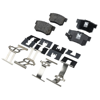 Rear Brake Rotor and Pad Kit Solid for Acura Integra 1997-2001 FWD