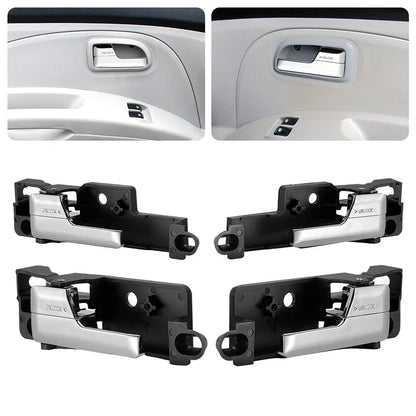 Inner Door Handle Set (4) for Ford Fusion 2006-2012 - Chrome Finish