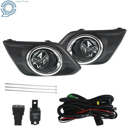 Fog Light Set for Nissan Rogue 2014-2016 - Bumper Mount with Switch & Bezel