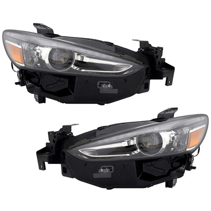 Set of 2 Headlights for Mazda (2018–2021) L/R