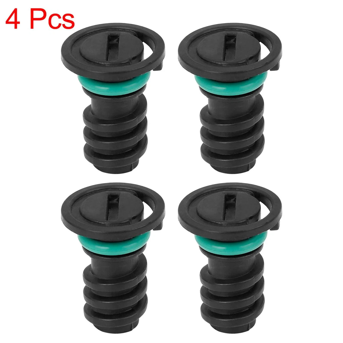 Set of 4 Engine Oil Drain Plugs for Mercedes C63 AMG (2008–2015) 0029902017 Black