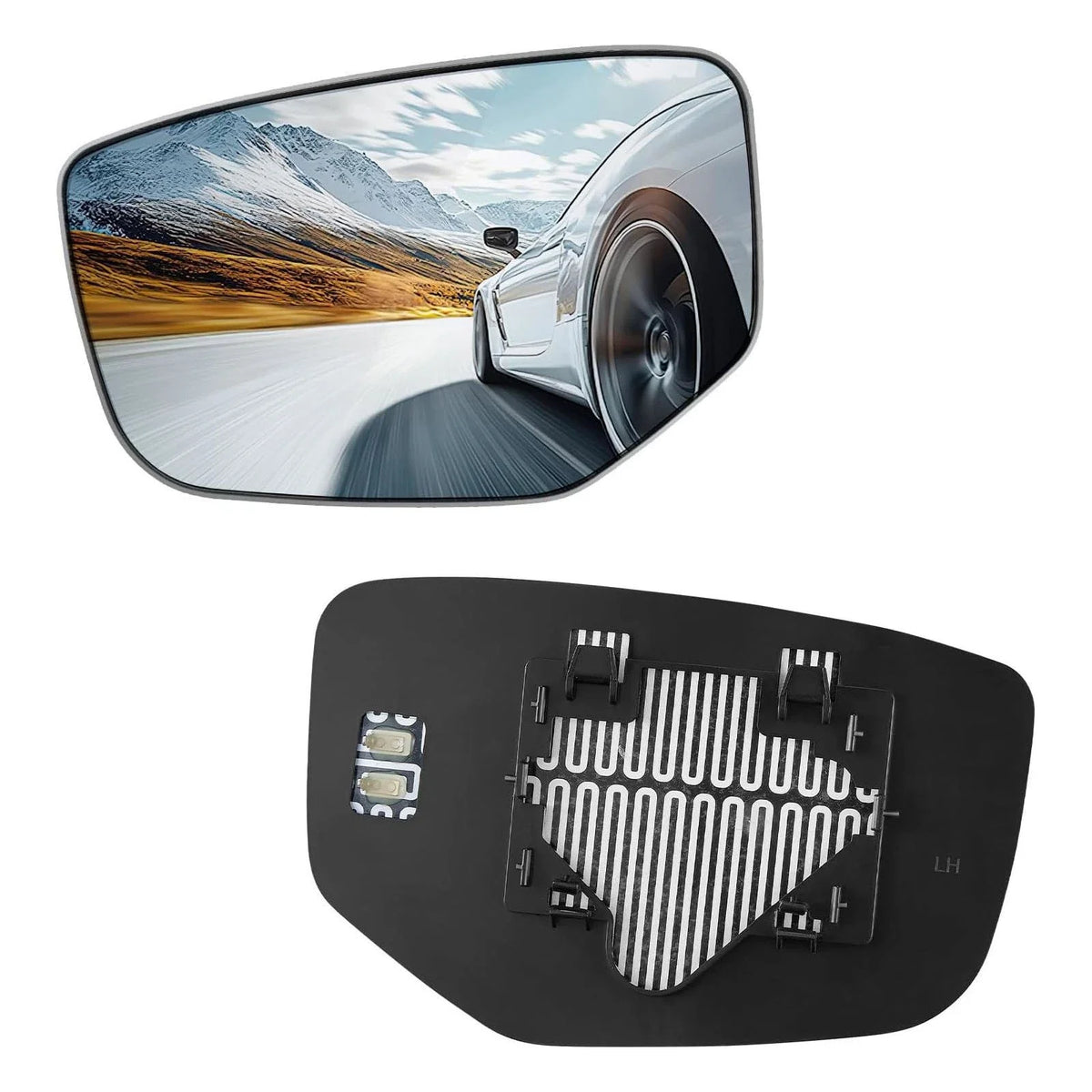 Power Heated Mirror Glass for Driver Side Honda Accord (2008-2012)
