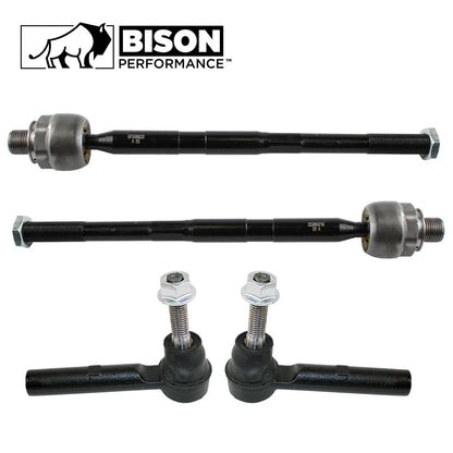4 Piece Tie Rod End Assembly for GMC Chevy Buick - Inner & Outer