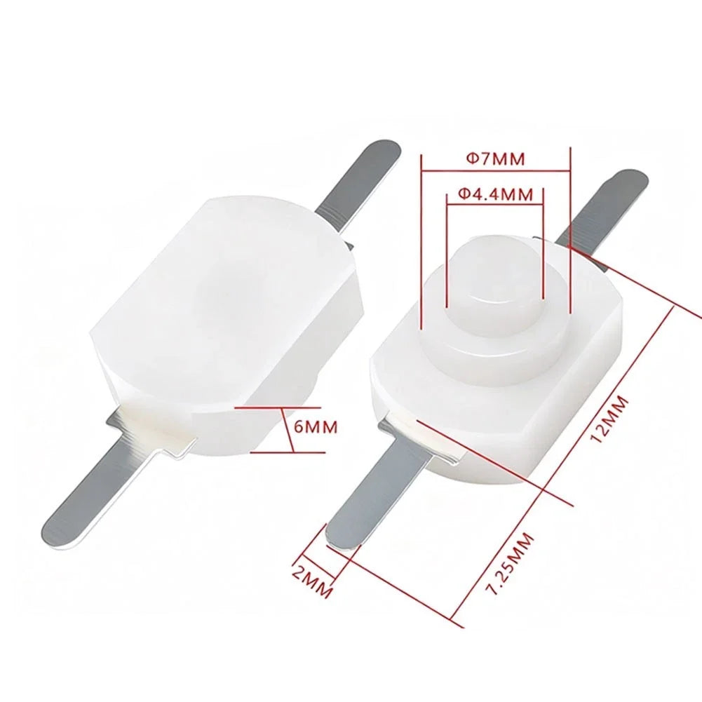 10 Pack Push Button Switch for Mini Torch (1A 30V)