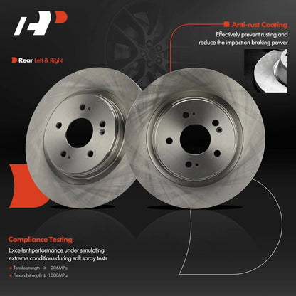 Rear Disc Brake Rotors for 2018-2023 Honda Odyssey