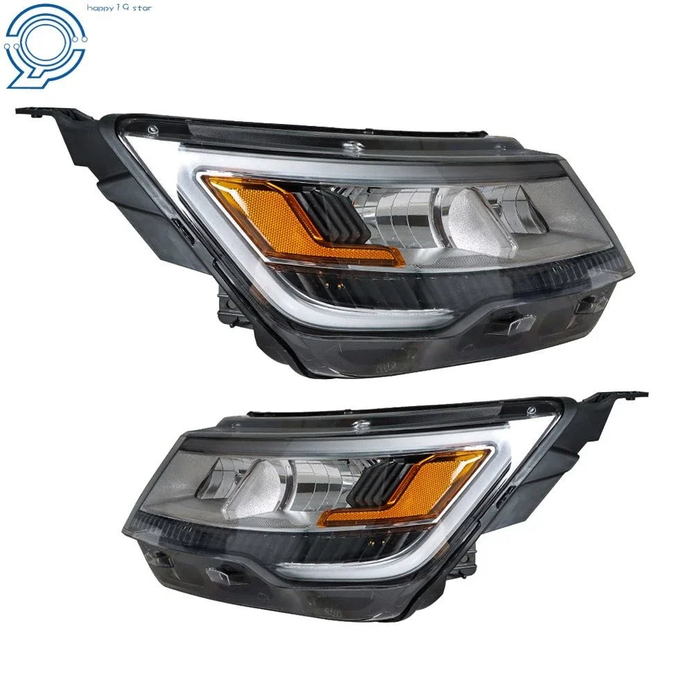 LED DRL Headlight Pair for 2016-2018 Ford Explorer Limited/XLT/Platinum
