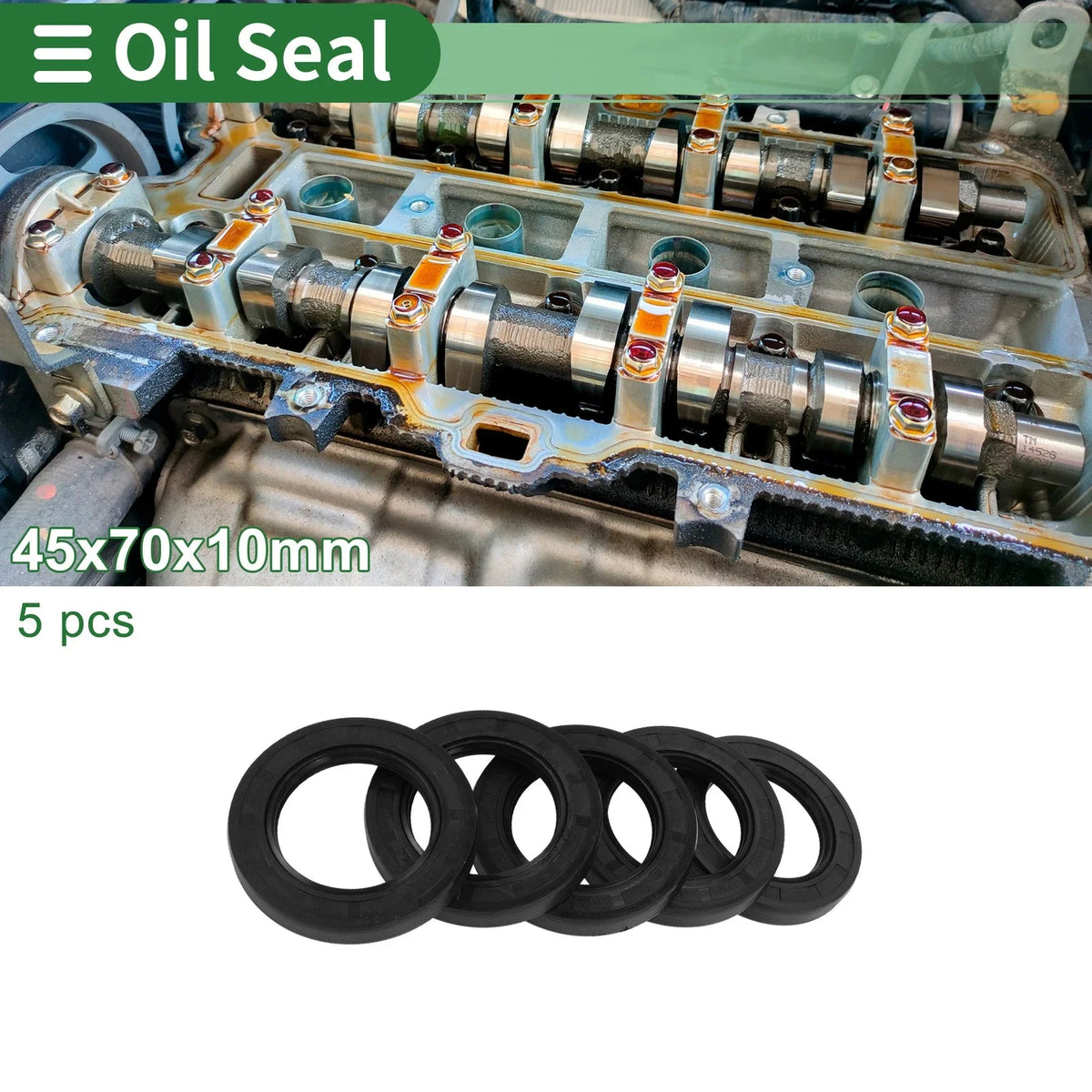 Oil Seal   - NBR Rubber 45x70x10mm