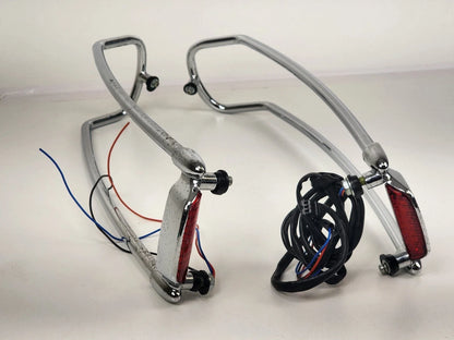 Red LED Tail Lights Set of 2 for Harley Saddlebag Lid Top Rail (2014-2020)
