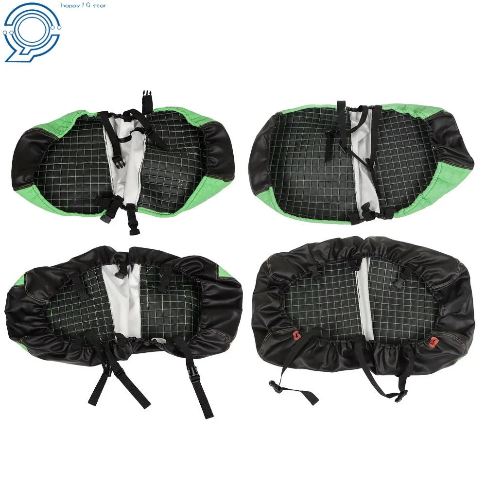 Set of 2 Front and Rear Seat Covers for Club Car DS (2000.5–Present) - Green