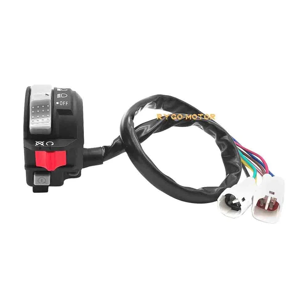 Ignition Key Switch & Handlebar Start Switch for Yamaha Warrior 350
