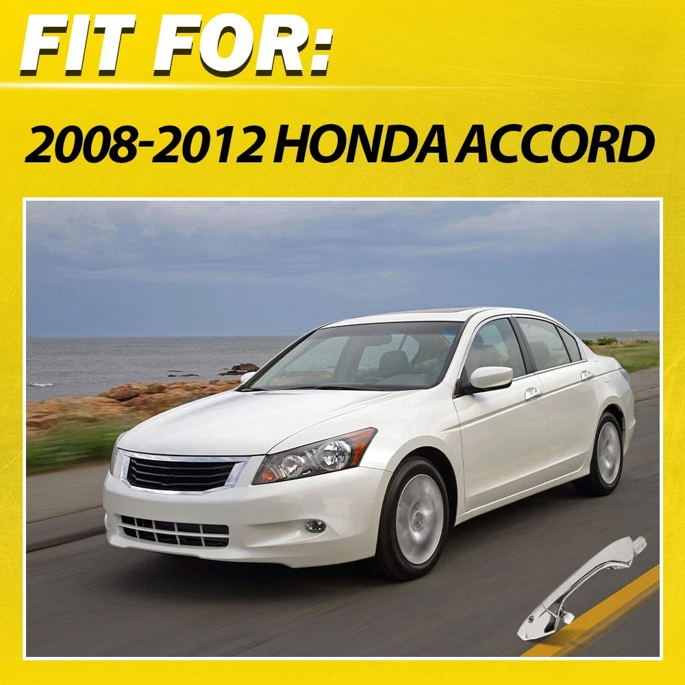 Front Driver Exterior Door Handle for Honda Accord (2008–2012) Chrome