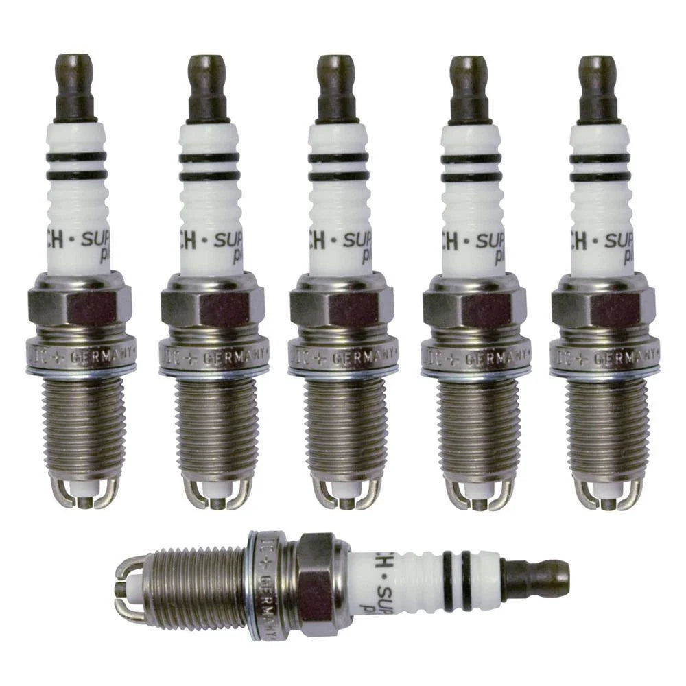 Set of 6 BOSCH Spark Plugs for BMW E34 525i E36 325i M3 E39 528i (1990–2000)