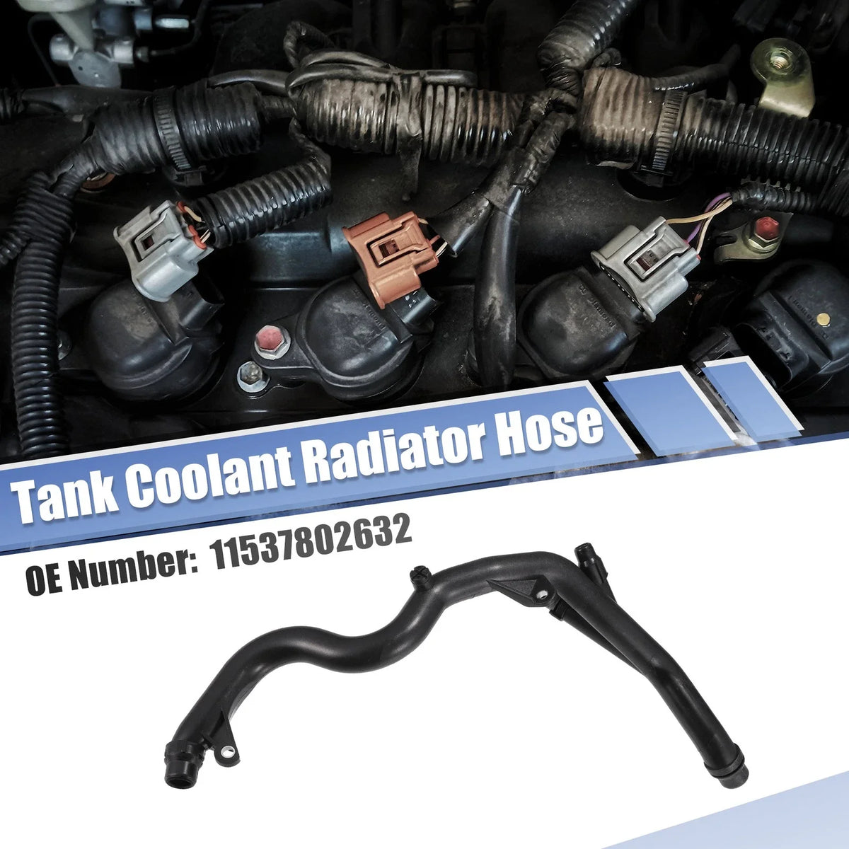 Heater Hose Radiator Expansion Tank Pipe for BMW 335d (2007–2011) No. 11537802632