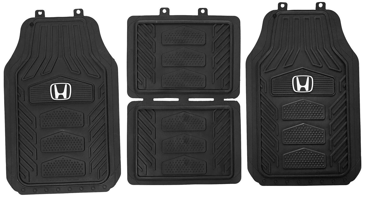 Set of 4 Floor Mats for Honda (2010–2023) - Black, Plasticolor
