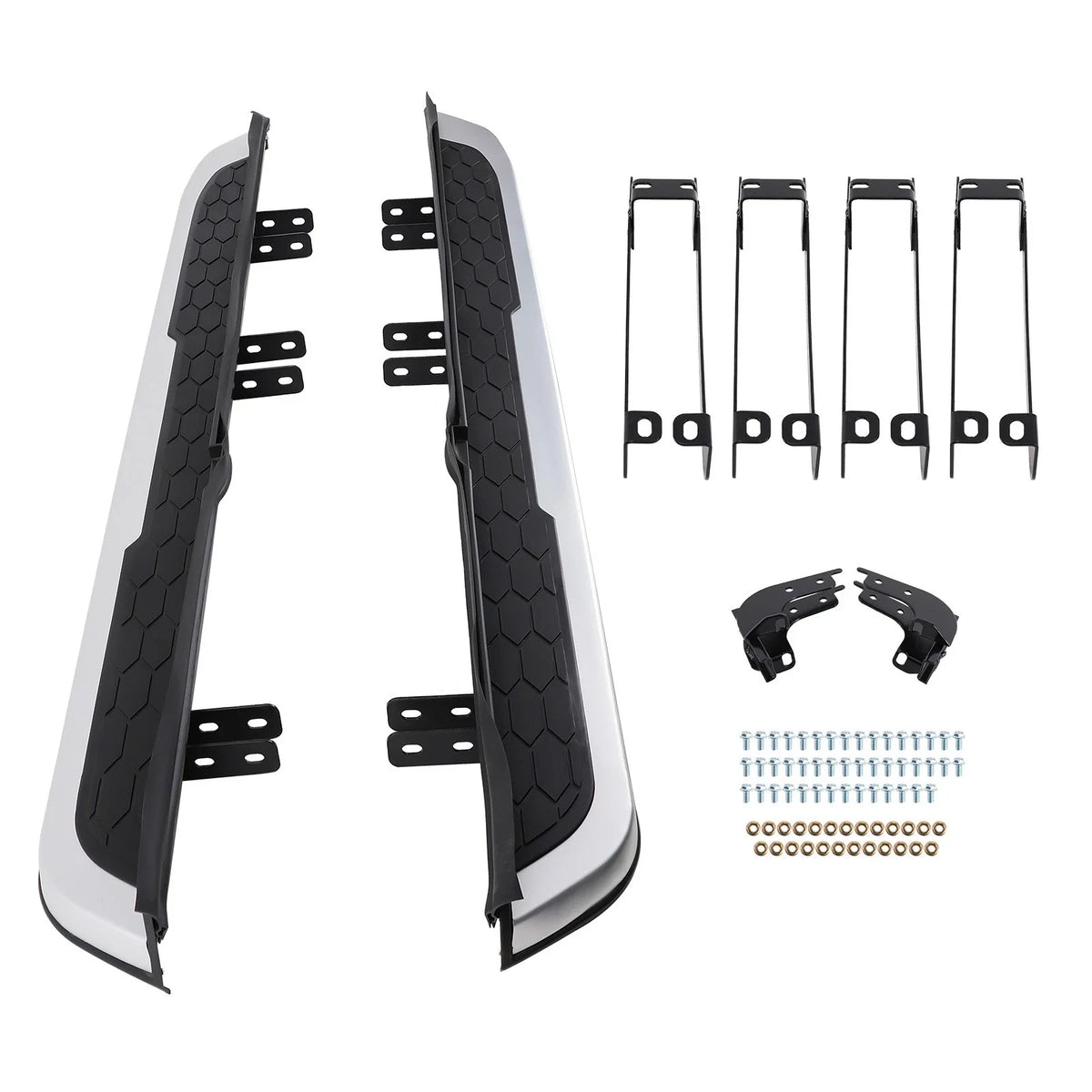 Running Board Side Step Bars for Honda CR-V (2017–2022) Black Silver