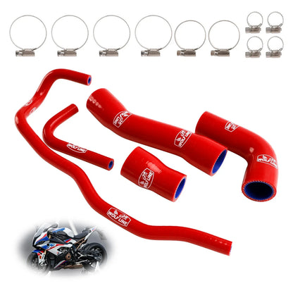 Radiator Coolant Hose Set in Red for BMW S1000RR (2019–2023)