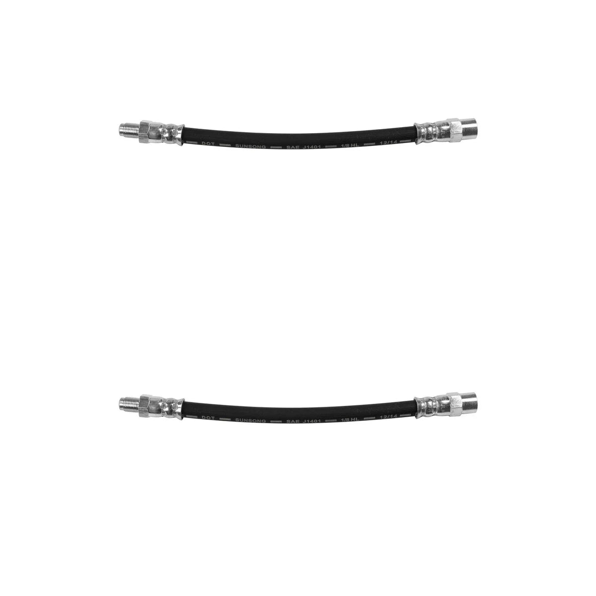 Set of 2 Rear Brake Hydraulic Hoses for BMW E31 840Ci 850Ci 850C Si 850i