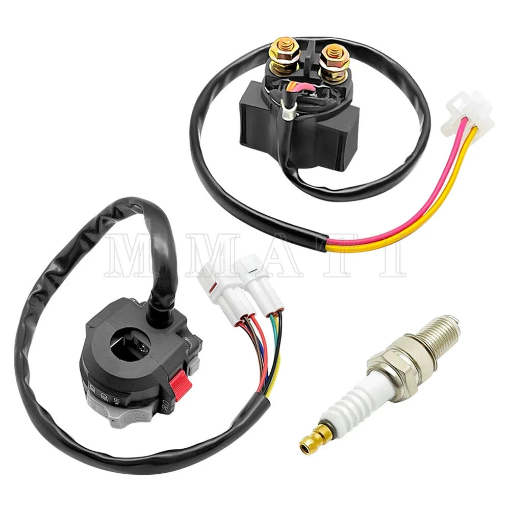 Starter Relay Spark Kit with Start Stop Switch for Yamaha Warrior 350 00-04
