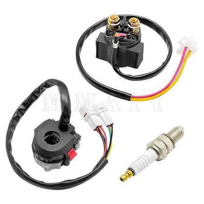 Starter Relay Spark Kit with Start Stop Switch for Yamaha Warrior 350 00-04