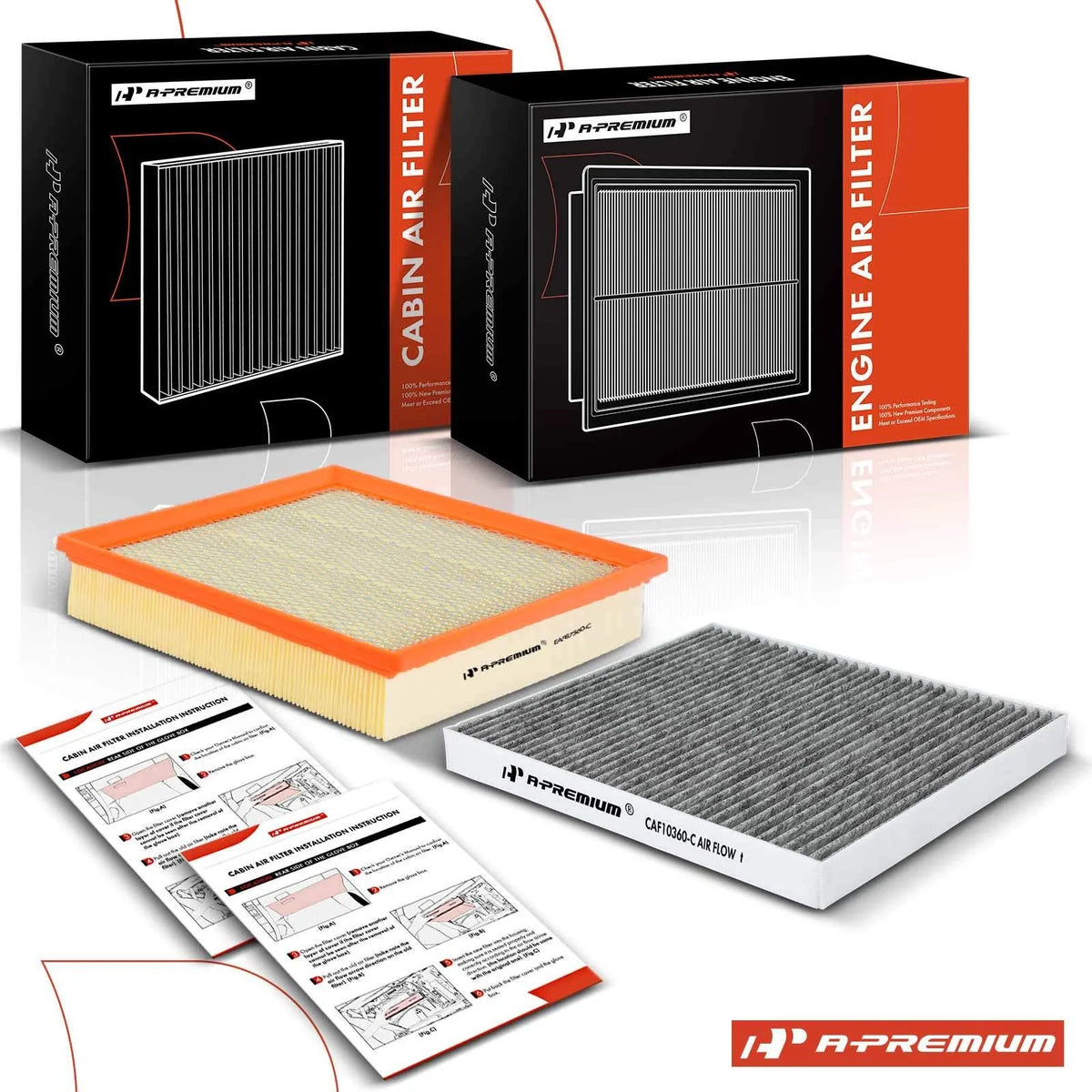 Engine & Cabin Air Filter for Chevy Silverado 1500 Tahoe GMC (2003–2004)