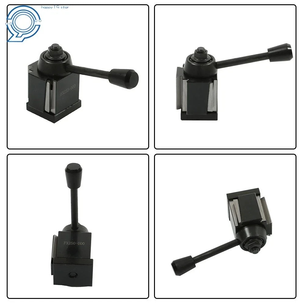3Pcs Wedge Type Quick Change Tool Post Set for Lathe Up to 8"